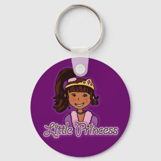 Llavero "Little Princess", cadena de teclas púrpura de pel