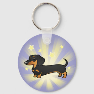Llavero Little Star Dachshund (abrigo suave)