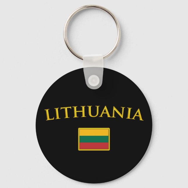 Llavero Lituania Dorada (Anverso)