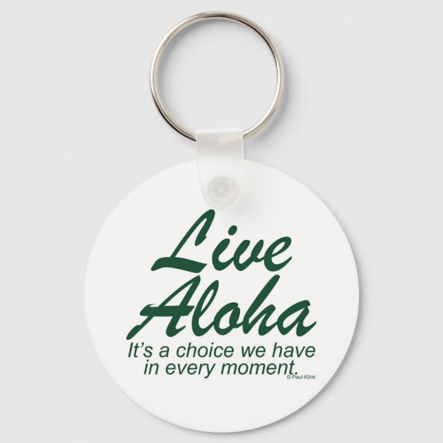 Llavero Live Aloha Design Items de Paul Klink (Anverso)