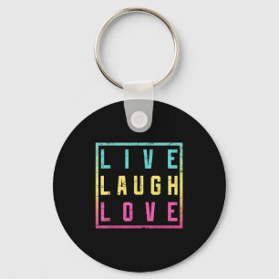 Llavero Live Laugh Love Inspiration Motivational Guay Grap