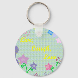Llavero Live, Laugh, Love key chain