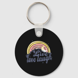 Llavero Live Laugh Vintage Boho Graphic Cute Womens Q
