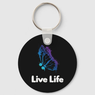 Llavero Live Life Semicolon Aware And Support Suicidio Awa