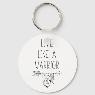 Llavero Live Like A Warrior Motivational Guidance Mantra