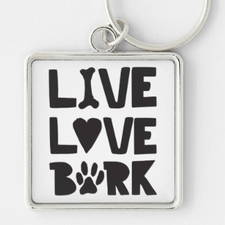 Llavero Live Love Bark Happy Bark Dogs Bark Cita K9 Cita