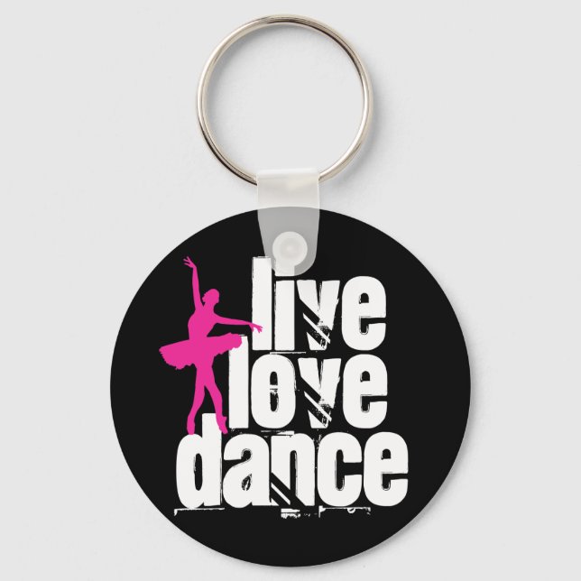 Llavero Live, Love, Dance Ballerina (Anverso)