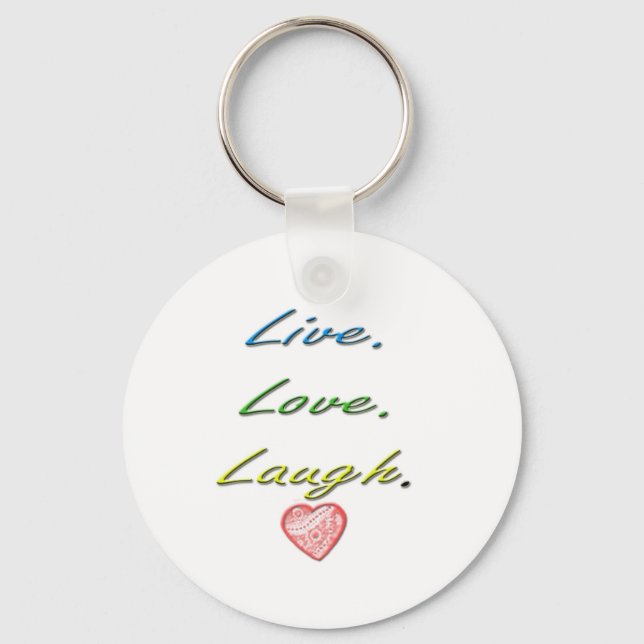 Llavero Live Love Laugh (Anverso)