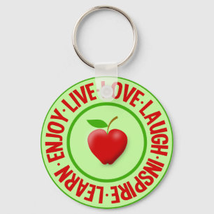 Llavero LIVE LOVE LAUGH ... cadena de claves
