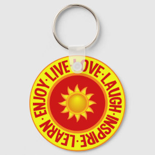 Llavero LIVE LOVE LAUGH ... cadena de claves