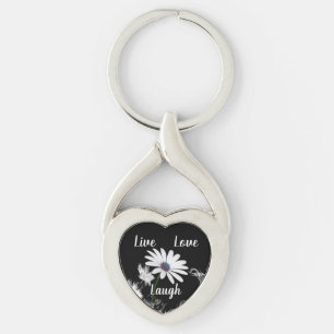 Llavero Live Love Laugh Daisy