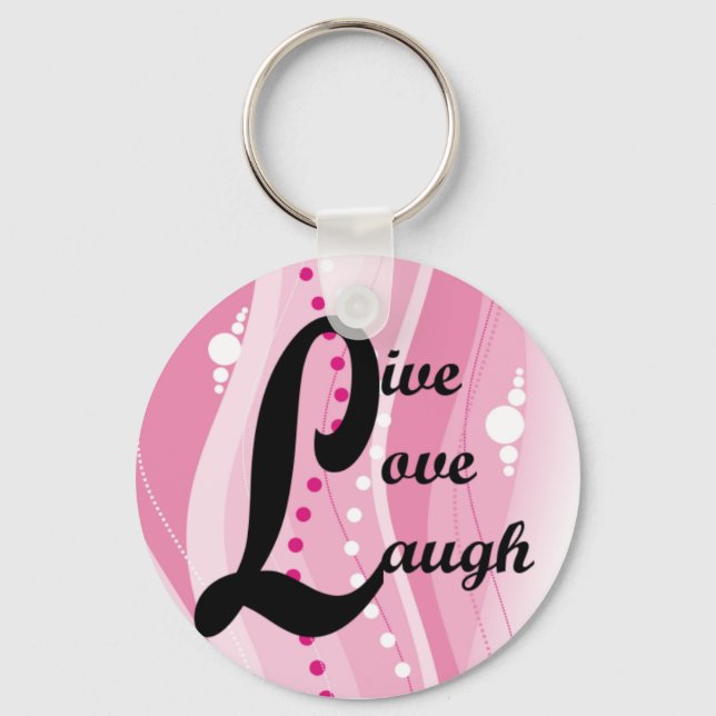 Llavero Live Love Laugh Keychain (Anverso)