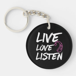Llavero Live Love Listen - Deaf Awareness
