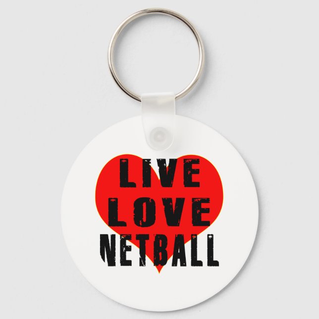 Llavero Live Love Netball (Anverso)