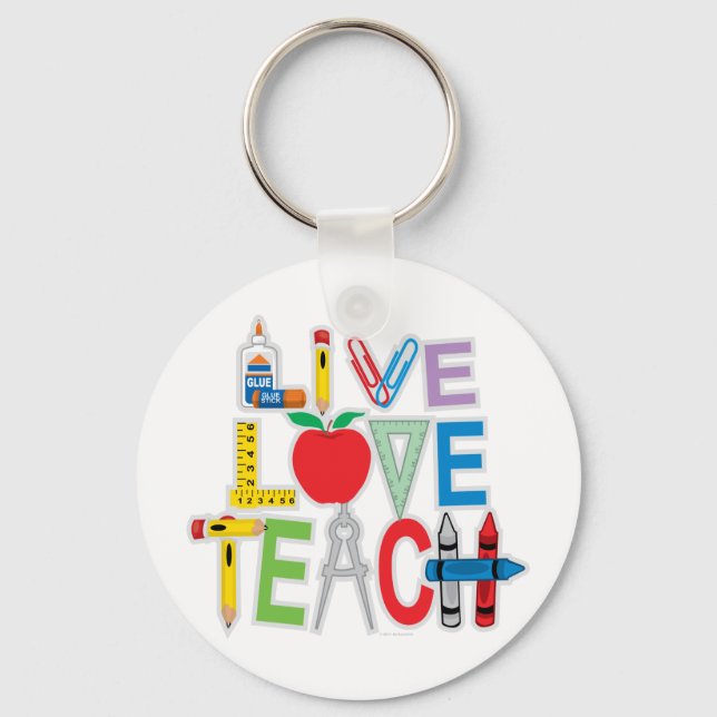 Llavero Live Love Teach (Anverso)