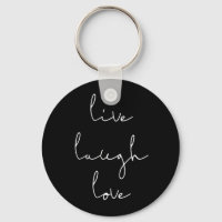 Live risa love black keychain