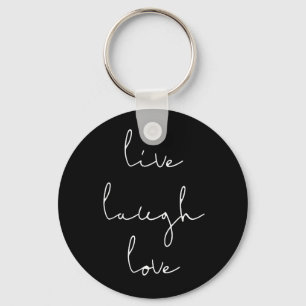 Llavero Live risa love black keychain