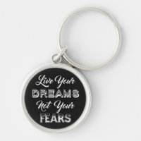 Live Your Dreams personalizado cadenas de claves d