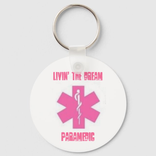 Llavero Livin' the dream -Paramedic (Anverso)