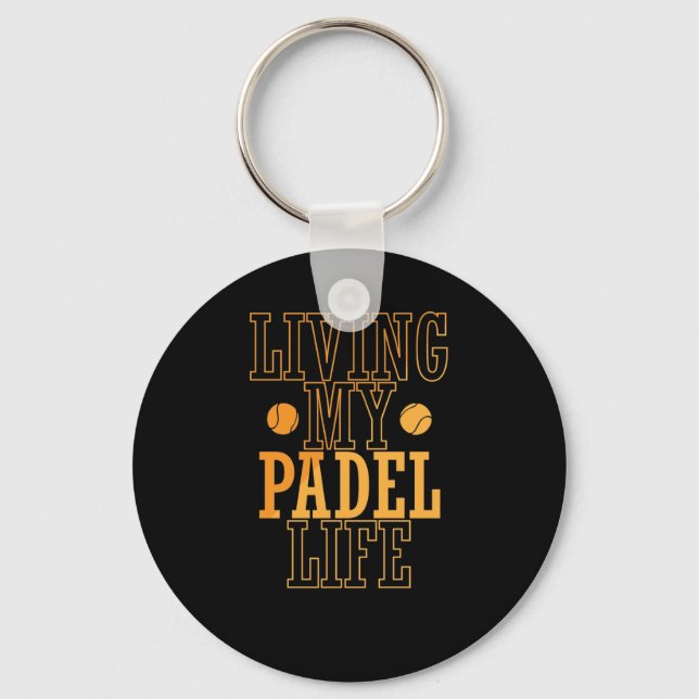 Llavero Living My Padel Life Tennis Ballsportart (Anverso)