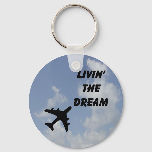 Llavero Living the Dream Cloud Keychain (Anverso)