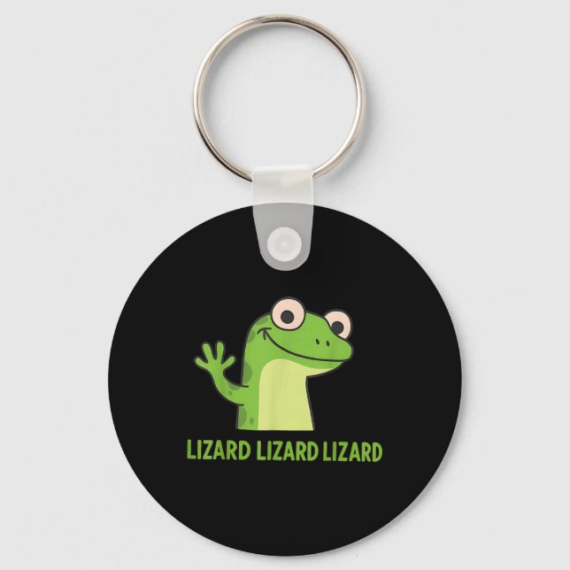 Llavero Lizard Lizard Lizard Gracioso Extraño Meme Animal  (Anverso)