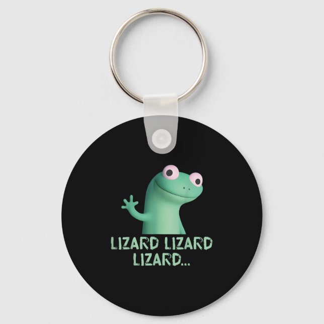 Llavero Lizard Lizard Lizard Meme gracioso (Anverso)