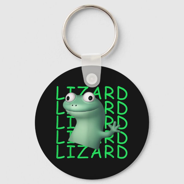 Llavero Lizard Lizard Lizard Meme gracioso _1 (Anverso)