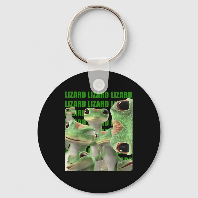 Llavero Lizard Lizard Lizard Meme gracioso (2 caras) _1 (Anverso)