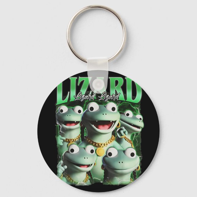 Llavero Lizard Lizard Lizard Meme gracioso Lizard Bootleg  (Anverso)