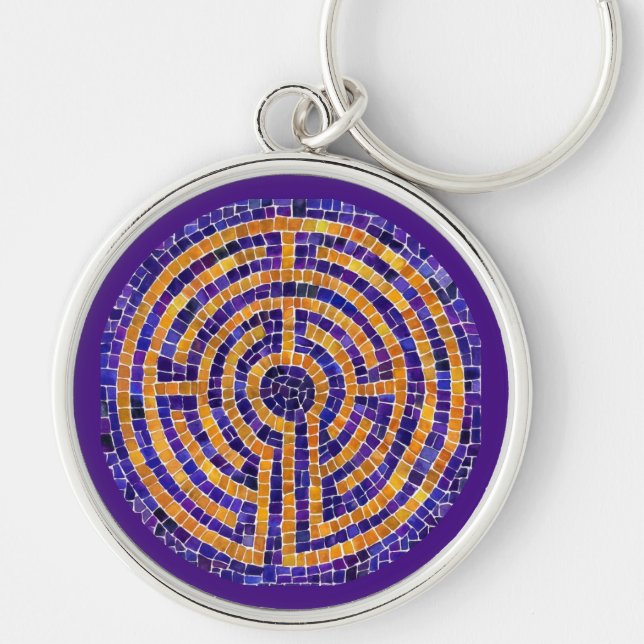 Llavero LlaBYRINTH MOSAIC Premium Round Keychain (Frente)