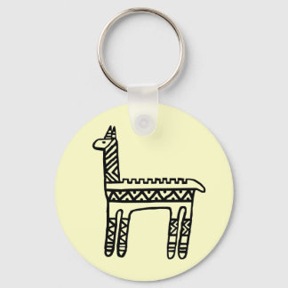 Llavero Llama-BW