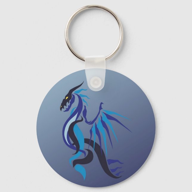 Llavero Llama del dragón azul (Anverso)