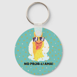 Llavero Llama Divertida Llama Lindo con Estrellas Sin Prob