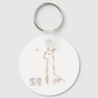 Llavero Llama feliz te ama