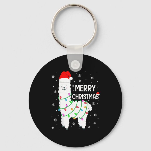 Llavero Llama Merry Christmas Kids Funny Llama Christmas L (Anverso)