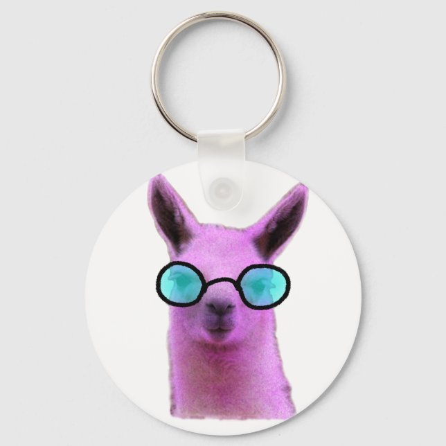 Llavero Llama rosa Guay! (Anverso)