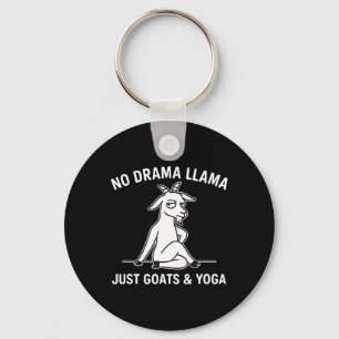 Llavero Llama Sin Drama Solo Cabras Y Yoga Animal Divertid