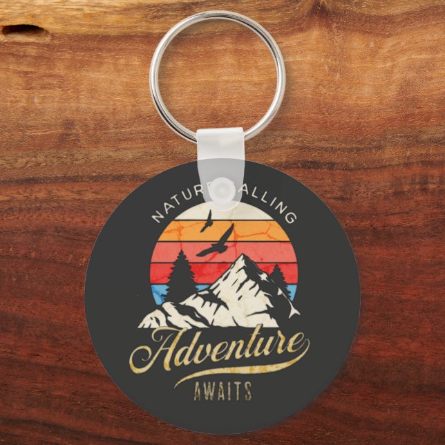 Llavero Llamada a la Naturaleza | Apertura de montaña (Anverso)
