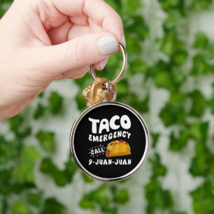 Llavero Llamada de emergencia de taco 9