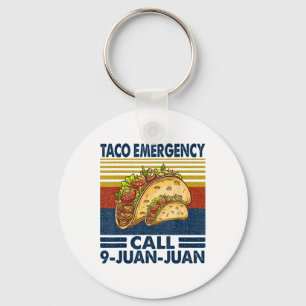 Llavero Llamada de emergencia taco 9 Juan Funny Cinco De M