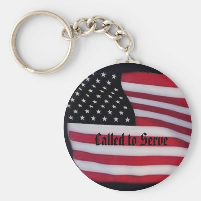 Llavero llamada para servir cadena de claves (Frente)