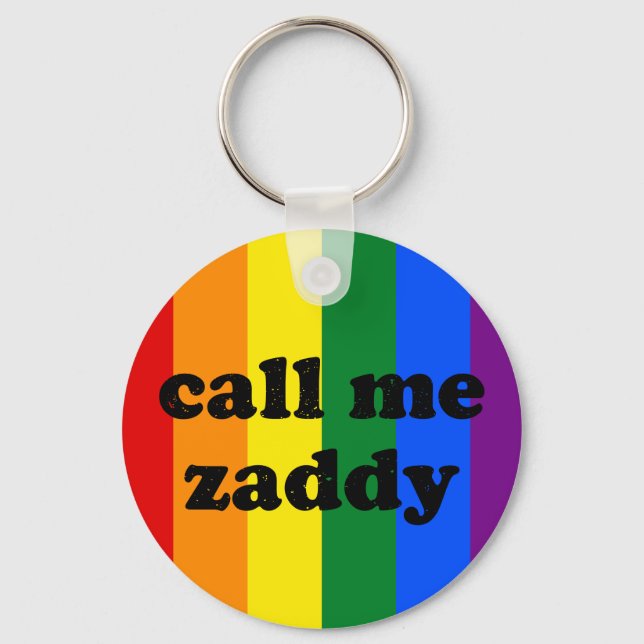 Llavero Llamadme Zaddy (Anverso)