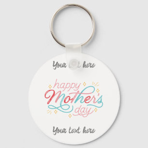 Llavero Llamado del Día de la Madre Feliz - personalizar