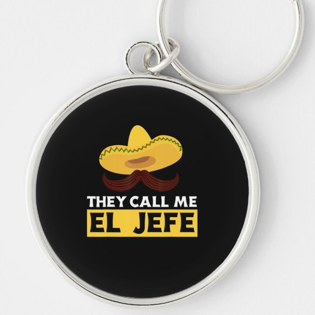 Llavero Llámame Jefe Funny Chef Mexicano Cook Bosft (Frente)