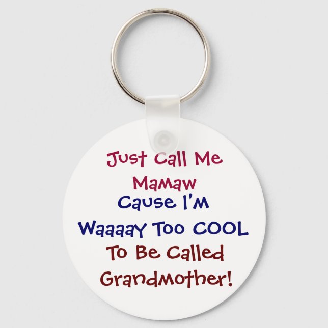 Llavero Llámame Mamaw Guay Abuela Keychain (Anverso)