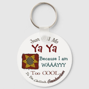 Llavero Llámame Ya Ya Guay Abuela Keychain Prim Sunflower