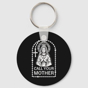 Llavero Llamar a la madre humor católico virgen María fe a