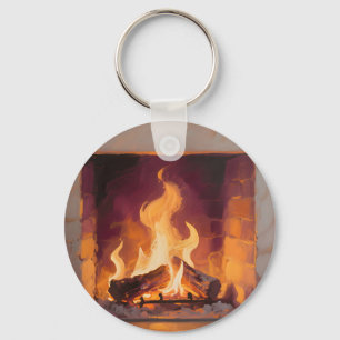 Llavero Llamas de chimenea acogedoras