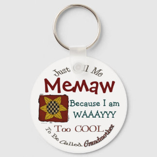 Llavero Llame a Memaw Abuela Keychain con Primo Girasol